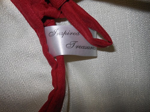 Gonna Albero di Natale ISPIRATE usata 100% Poliestere Beige/Rosso - Foto 5 di 6