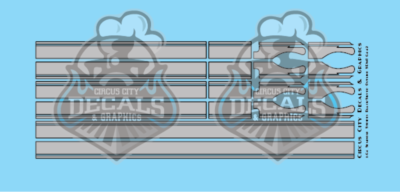 Decalcomanie Seminole Stripe Per Modellismo – Scala 1:64, Nero/Argento (Circus City Decals, USA) - Foto 2