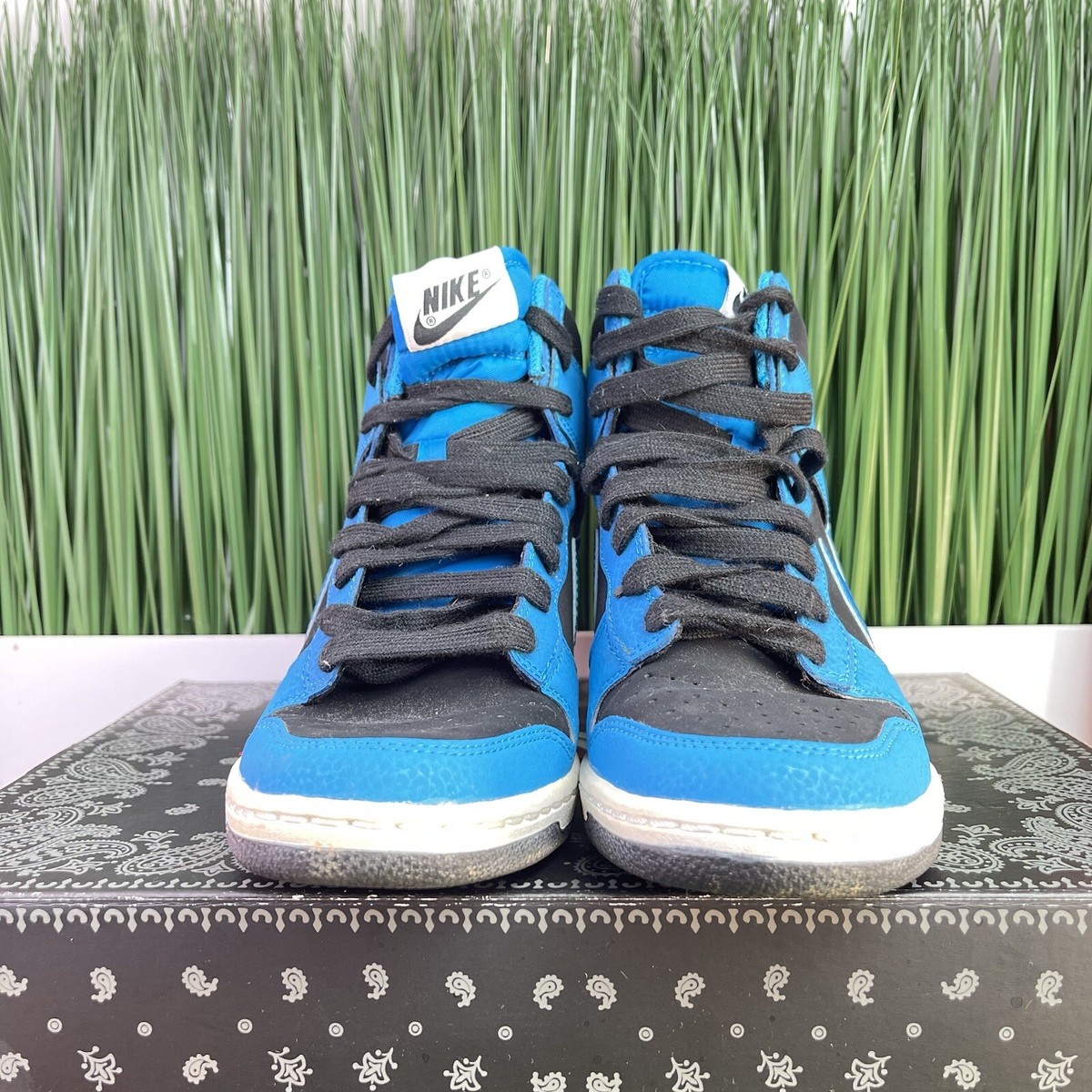 Nike Dunk Sky Hi NBY Hidden Wedge Blue Womens Shoes 644877-009