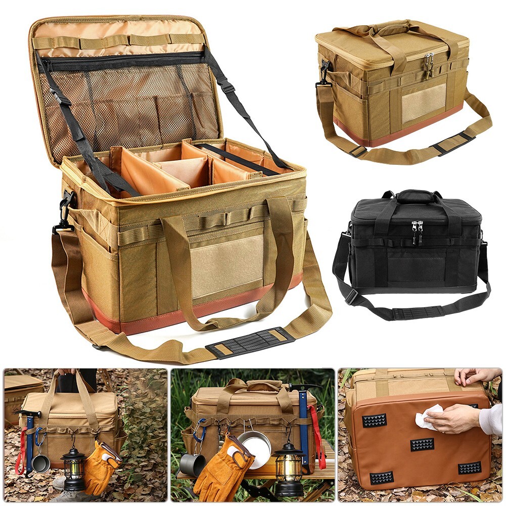 Bolsa organizadora de comidas para acampar al aire libre bolsa de almacenamiento picnic senderismo bolsa grande