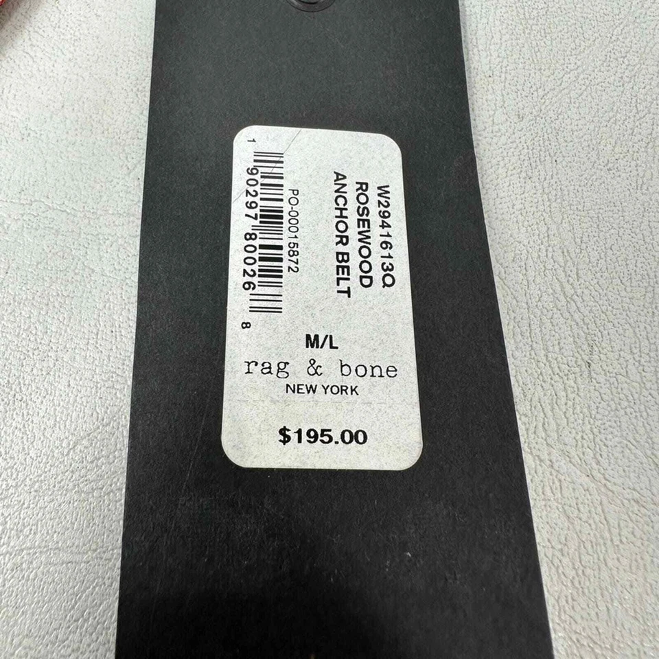 Cinturón de anclaje de palisandro Rag & Bone, para mujer talla M/L - rojo/marrón Foto 4 de 4