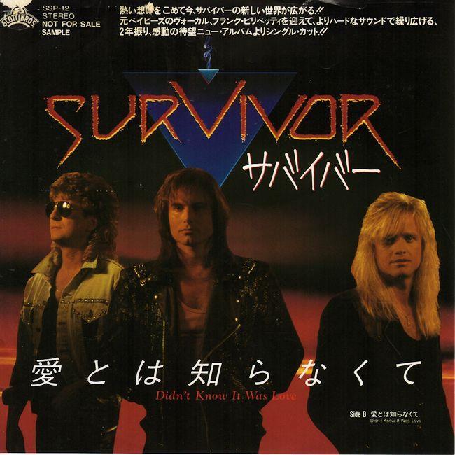 SURVIVOR Didn't Know It Was Love 1988 JAPAN promo single NICE