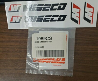 WISECO 1969CS .039'' THICK  PISTON 50mm CS RING  50.00mm NEW CAST IRON NIK CS1969