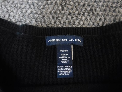 American Living Womens Sweater Medium Blue Pullover crewneck warm - Picture 4 of 11