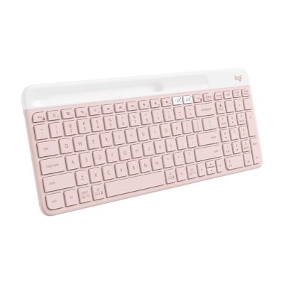 Logitech K585 Multi-Device Slim Wireless Keyboard, Rose - REPACKAGING