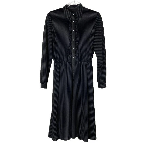 衬衫女士复古连衣裙