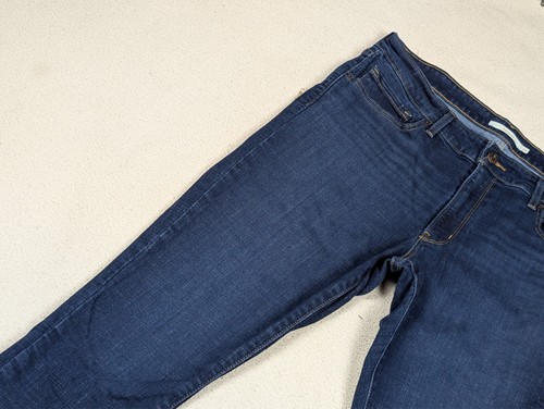 Women's Blue Levi’s 711 Skinny Jeans Size 33 Crop Dark Wash Stretchy Mid-Rise - Picture 4 of 16