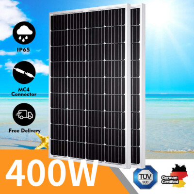 Solar Panel 400W 12V Mono Solar Module Off Grid System RV Boat Rooftop PV Panel