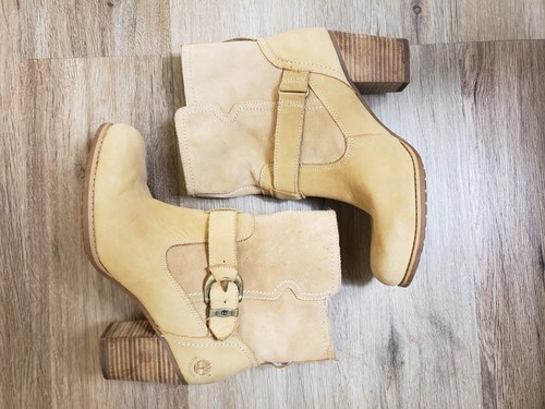 Womens Timberland 3708RM Suede Leather Ankle Boot Heel Waterproof US Size 8.5 - Picture 3 of 18