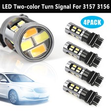 4x 3157 3156 Led Drl Switchback Turn Signal Light Bulbs 4157na 3457a White Amber 4x 3157 3156 Led Drl Switchback Turn Signal Light Bulbs 4157na 3457a White Amber
