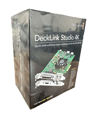 Blackmagic Design DeckLink Studio 4K -ULTRA HD-6G SDI-BDLKSTUDIO4K- NEW IN BOX