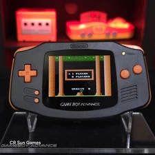 Black And Orange Halloween Special Game Boy Advance GBA iPS V5 Backlit LCD 