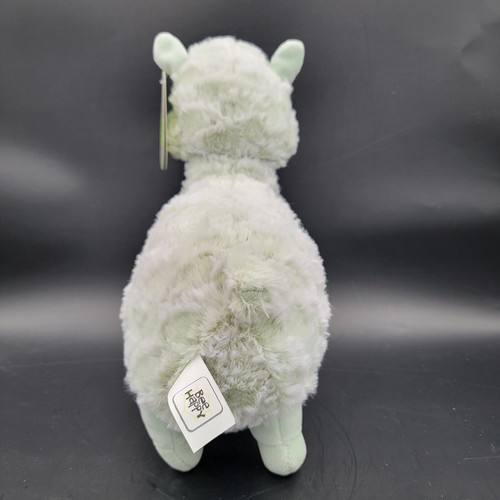 Bee Happy 11" Inch Green Llama Easter Plush "Rose" Stuffed Animal with Tag - Picture 4 of 9