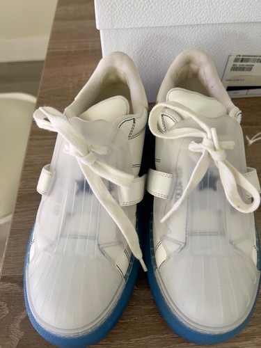 Dior ID Sneakers Weiß und Blau Leder Turnschuhe Original - Bild 7 von 8