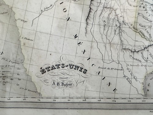 1835 A. H. Dufour Antique United States Map (Roads & Main Cities) - Picture 12 of 19
