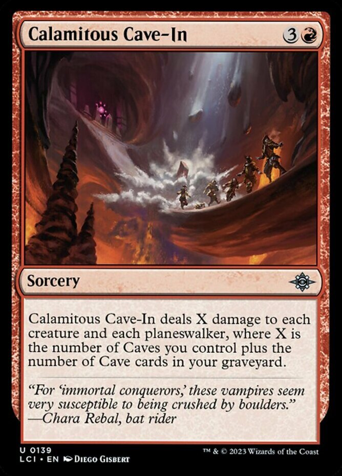 cave cards mtg Merfolk Cave-Diver Lost Caverns of Ixalan (LCI) Uncommon Card #0065 Unplayed Mint / near mint condition trading card Calamitous Cave-In NM, English MTG