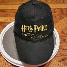 VTG Harry Potter Hat Cap TEEN Black Order of the Phoenix Book Movie KID GIFT