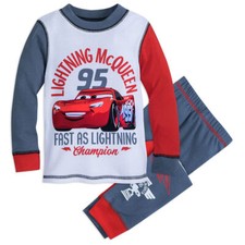  Disney Store Lightning McQueen PJ PALS for Boys - Size 8 and 10 - New