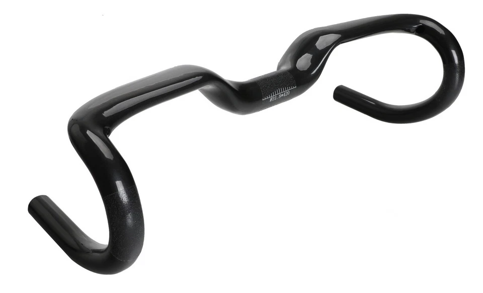 UD Full Carbon Fiber Road Bike Handlebar Drop Bar Bicycle Riser Handlebar 31.8mm - Image 3 of 4