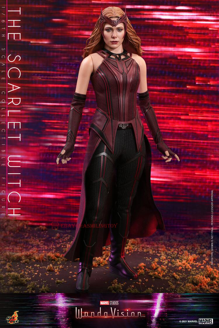 送料無料/美品 絶対！お買い得WANDA高級ャディスタンド式RED Hot Toys DX36AE Endgame Scarlet Witch Artisan Edition 1/6
