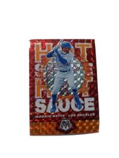 2021 Mosaic Baseball Mookie Betts  HOT SAUCE REACTIVE ORANGE  #/99 CARD #: HS4