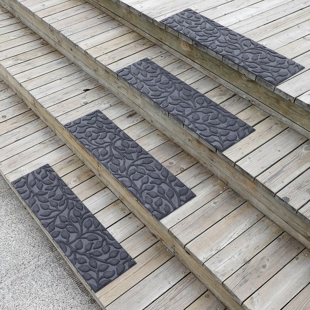 6 Pcs Stair Treads NonSlip Indoor Outdoor Gray 8.5" x 30" eBay