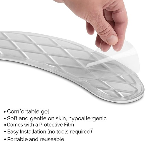 Washable Gel Toilet Seat Cover Padded Riser Cushion for Toilets & Commode Cha... - Picture 4 of 6