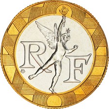 M&uuml;nze, Frankreich, G&eacute;nie, 10 Francs, 1998, Paris, STGL, Aluminum-Bronze