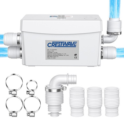 #ad #ad CrestWave Powerful 300W Sink Pump 23ft Head 110LPM Flow with 3 Water Inlets... $269.99