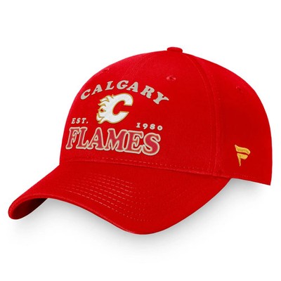 Calgary Flames NHL Fanatics Heritage Cap Rot