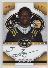 2015 Leaf US Army All-American Bowl Tour Green Ink 11/25 Jason Lewis Auto 0a7