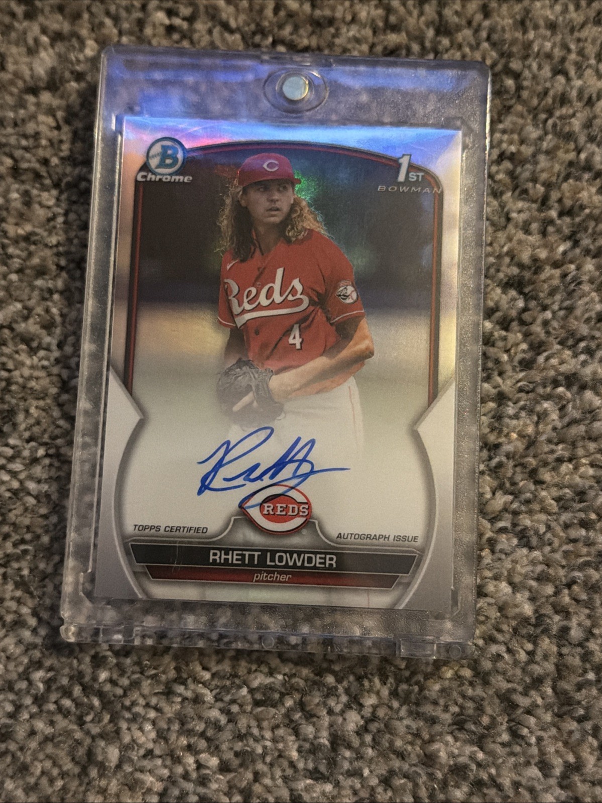 2023 Bowman Draft Chrome Rhett Lowder 1st Auto Refractor #CDA-RLO  /499