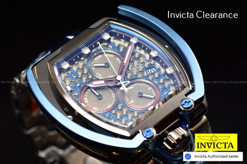 Reloj Invicta Reserve MAMMOTH 51mm Cronógrafo Esfera Azul Para Hombre TONO AZUL HIELO SS - Imagen 19 de 24