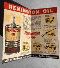 Brochure ancienne huile Remington 1947 ��