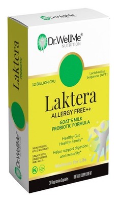 Laktera Allergy-Free Probiotics 12B CFU Goat s Milk 30 Caps Gut Immune Health