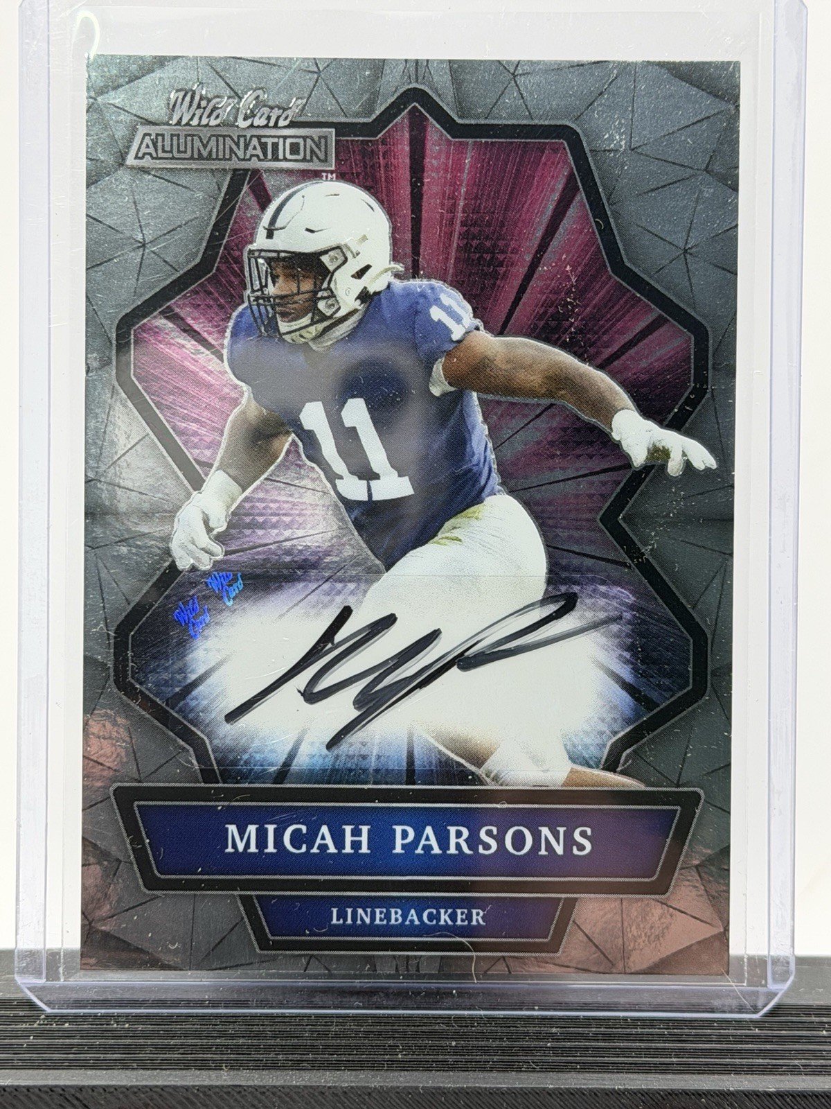 2021 Wild Card Alumination MICAH PARSONS AUTO Silver Mirror PENN STATE COWBOYS!