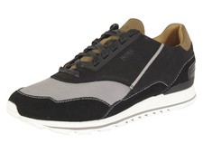 Hugo Boss Men's Zephir Black Memory Foam Sneakers Shoes