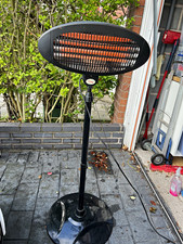 Kingavon Infrared Standing Patio Heater 2000W 230V IP34 Black FH-PH-2000DI