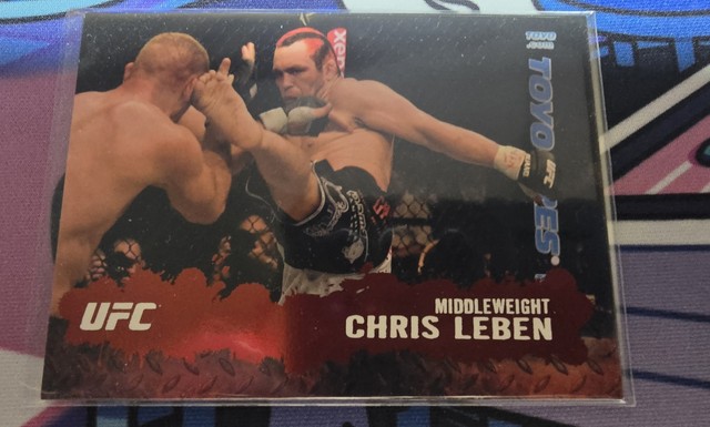Topps UFC Round 2 Chris Leben #38 Rookie Serial Numbered /8 ruby red