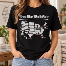 Bruno Mars 2026 World Tour Concert Outfit Unisex T-Shirt