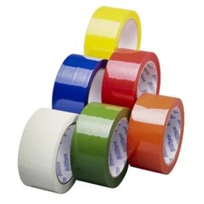 Colored Parcel Packaging Tape 48mm x 66m ? Strong Sealing for Boxes & Cartons