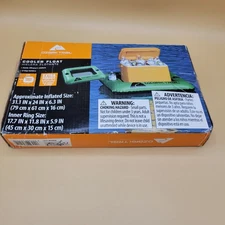 Ozark Trail Cooler Float Inflatable 2 Cup Holder Holds up to 28 Quart Cooler NEW