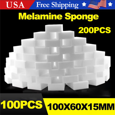 50/200 PCS Sponge Eraser BULK PACK Melamine Cleaning Foam Thick Kitchen Bath