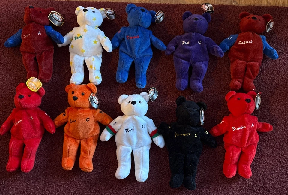 Lote de 10 Salvino’s Bammers 1999 gorro de hockey Bears con etiquetas Messier, Jagr, Roy Foto 2 de 4