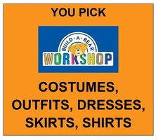 Build a Bear (BAB) Costumes, Outfits, Dresses, Skirts, Shirts YOU PICK Rev 10/22