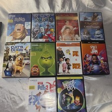 DVD Movie Lot Bundle: Sing, Robots, Princess Diaries 2, Cats & Dogs + More