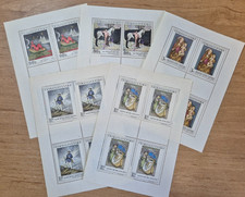 1968 Czechoslovakia Art painting  Cleopatra MUCHA Madonna Bohun Mi 1839 1843 MNH