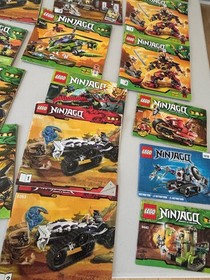 LEGO NINJAGO INSTRUCTION BOOK MANUAL ONLY HUGE LOT 70505 2520 2504 9449 9444 ETC