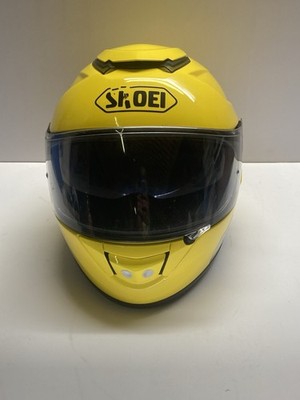 Shoei Integralhelm Motorradhelm gelb - gebraucht Vintage Retro Racing Deckel