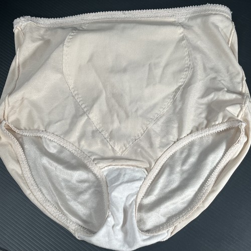 Bragas vintage Bali faja #8710 nailon satinado control sedoso ropa interior talla L - Imagen 11 de 12
